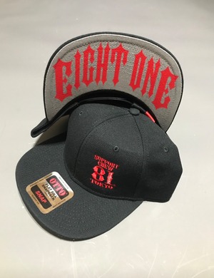 SUPPORT CAP "EIGHT ONE" BLACK/BLACK