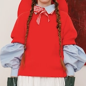 【3color】碇と潮風のコットン半袖ニット 《W0161》