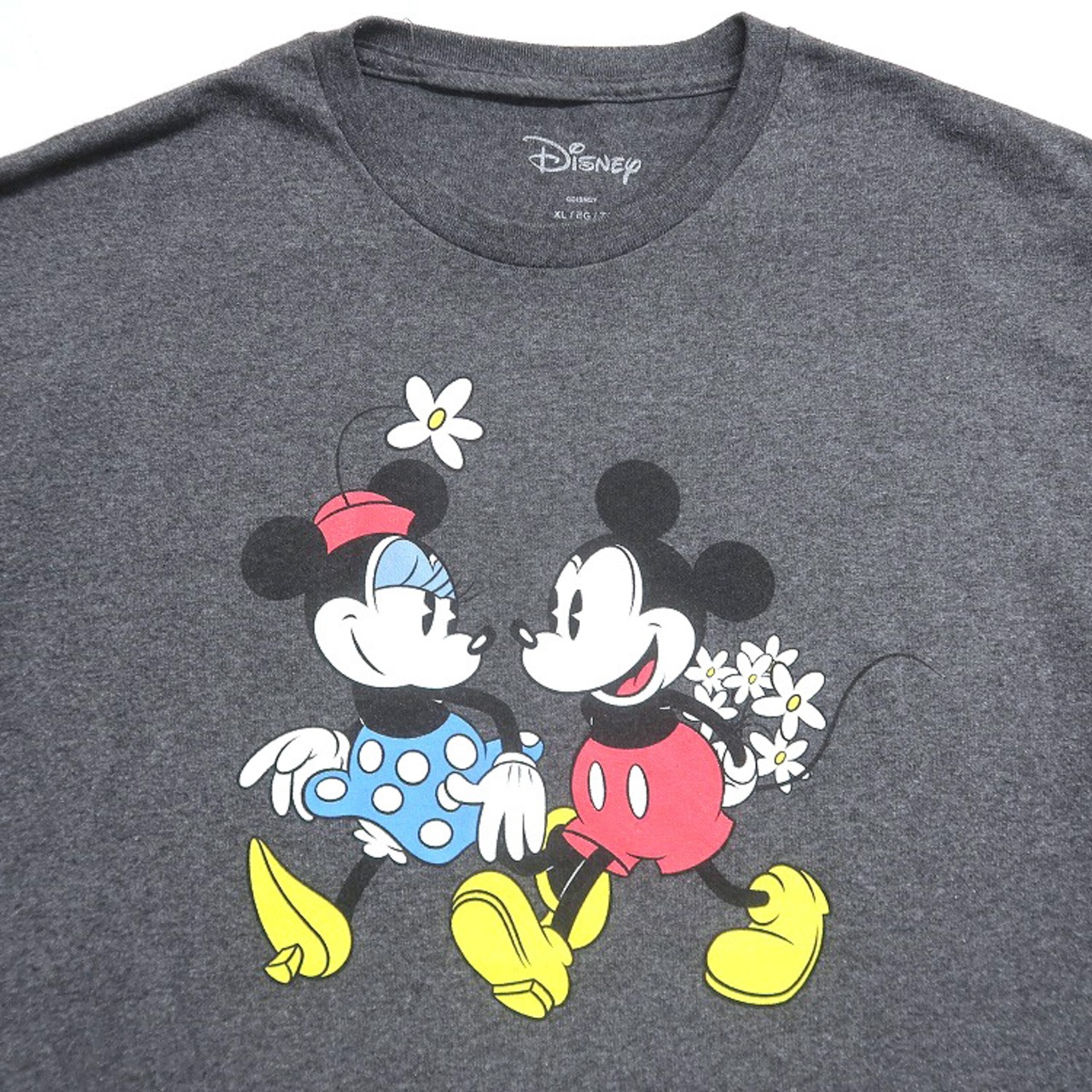 古着 ディズニー Disney ミッキー ミニー キャラクター プリントT 