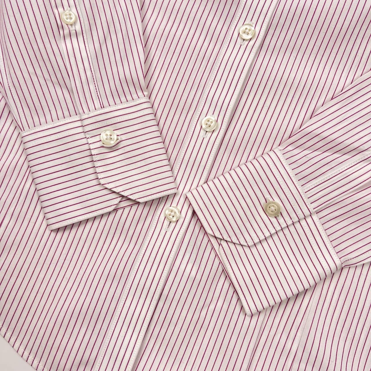 Brooks Brothers ブルックスブラザーズ ストライプ NON-IRON 長袖シャツ 0/赤紫系 レディース