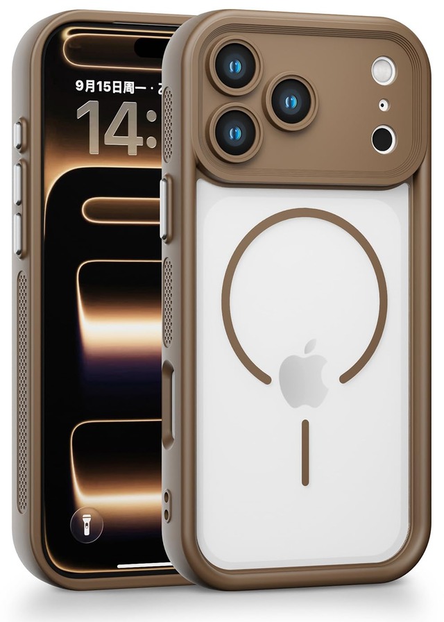 【放熱・360°エアークッション・MagSafe対応】 for iPhone 16 ケース 半透明 マット 側面+背面+エッジ 全方位ガード いphone16 ケース 韓国 米軍MIL規格 耐衝撃 指紋防止 TPUソフト側面 黄ばみにくい アイフォン アイホン 男女兼用 TY (iPhone16 カーキ)
