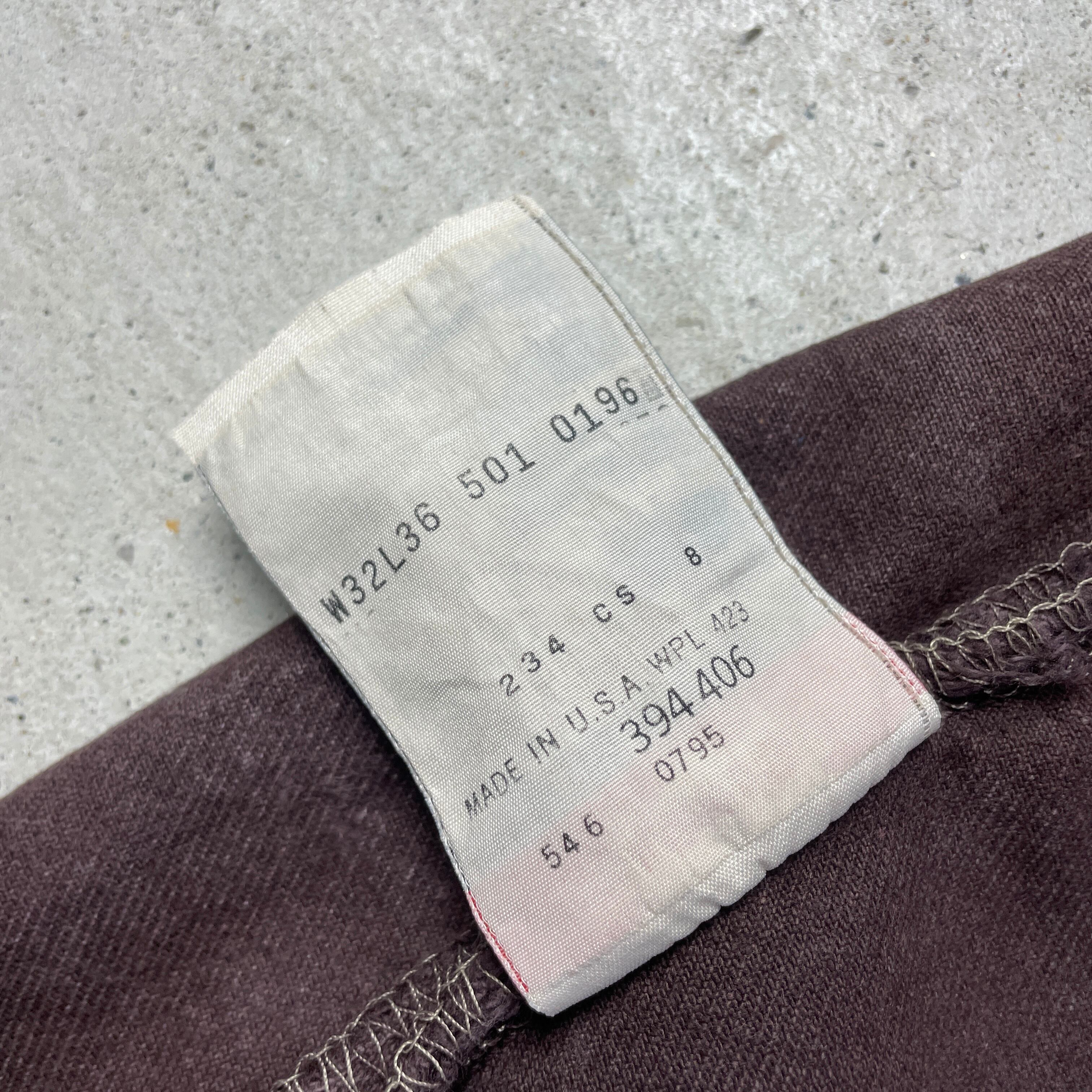 USA製 90年代 Levi's リーバイス 501 後染め カラーデニムパンツ