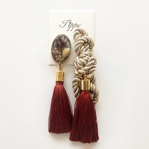 rope tassel pierce / earring