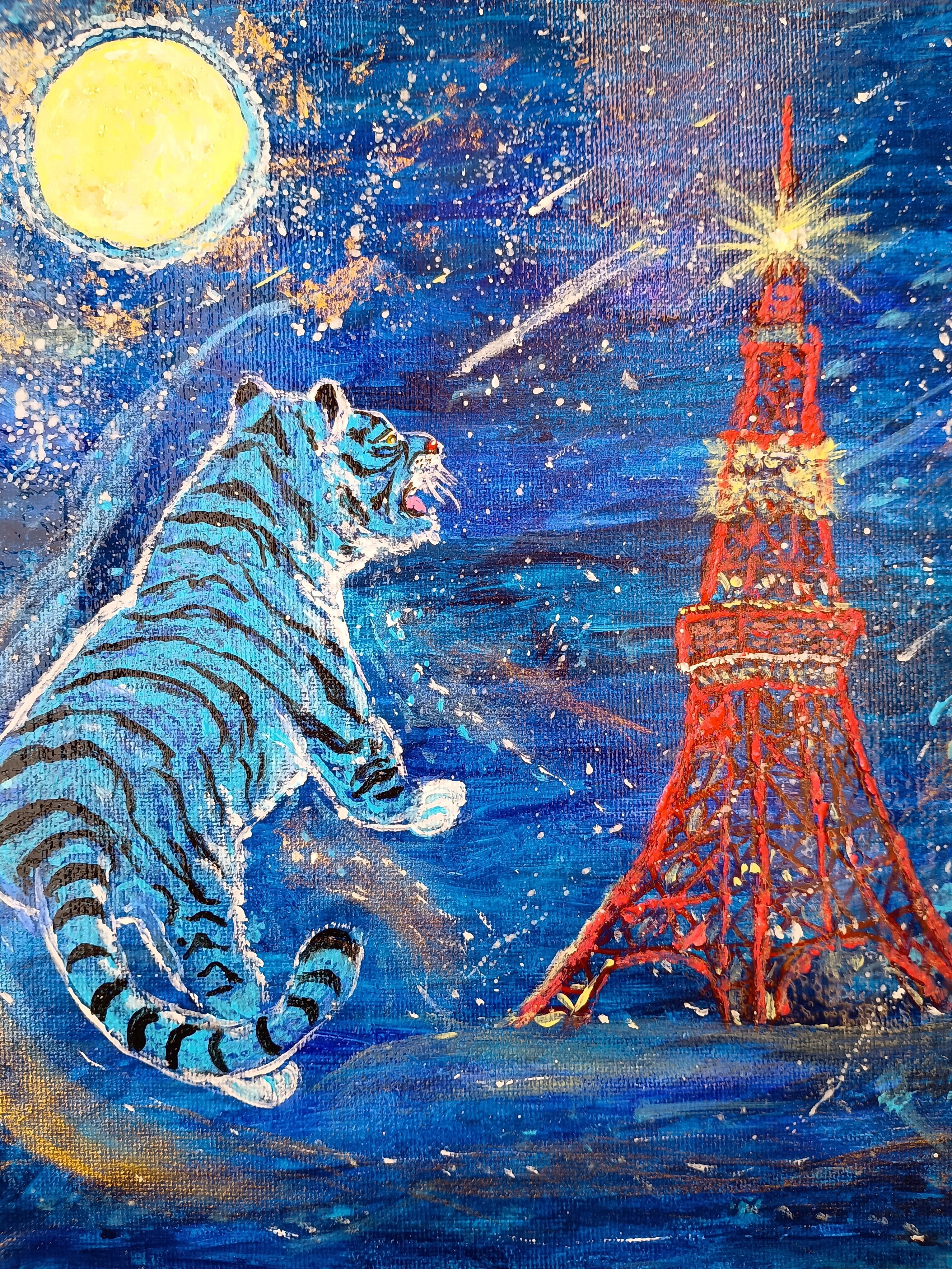 春日大社と鹿 奈良公園 奈良の風景 鹿 絵画 絵 アート 壁絵 ペン画
