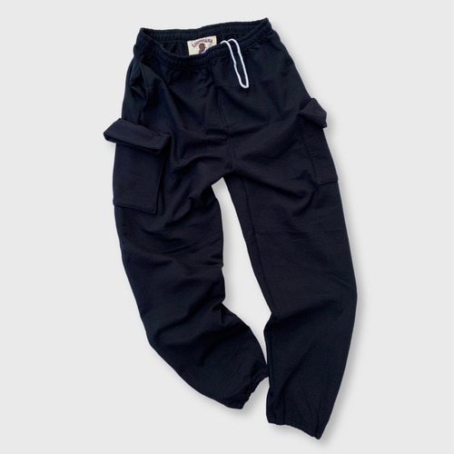 RELAXFIT  Sweat cargo pants (BLACK)