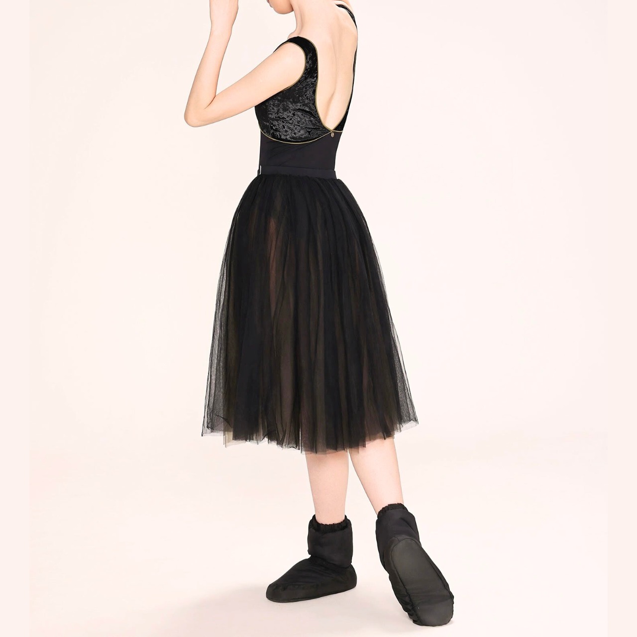 ベルベット Vネック レオタード 2色展開 L1308