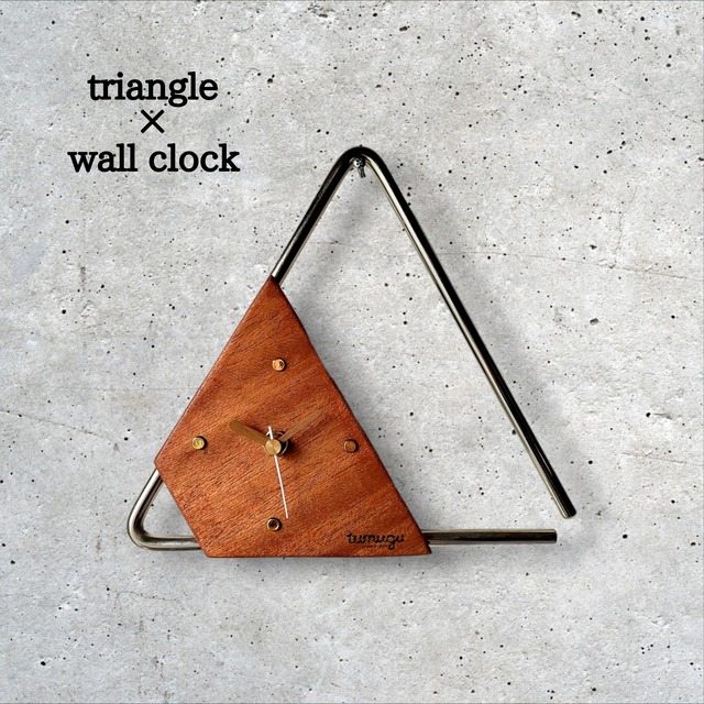 triangle×wall clock(トライアングル×壁掛け時計×アップサイクル)