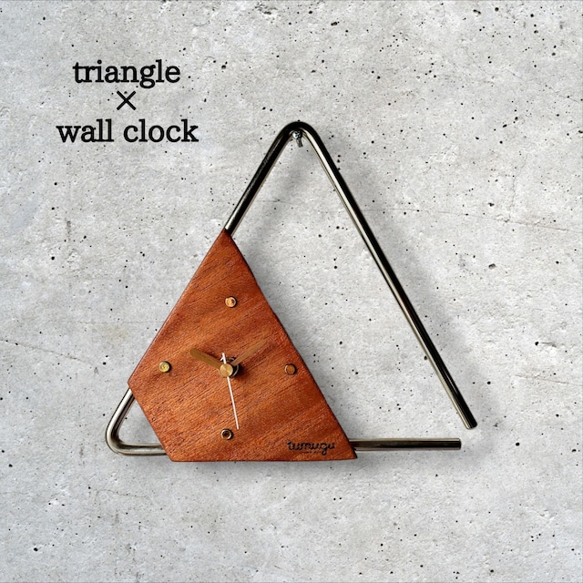 triangle×wall clock(トライアングル×壁掛け時計×アップサイクル)