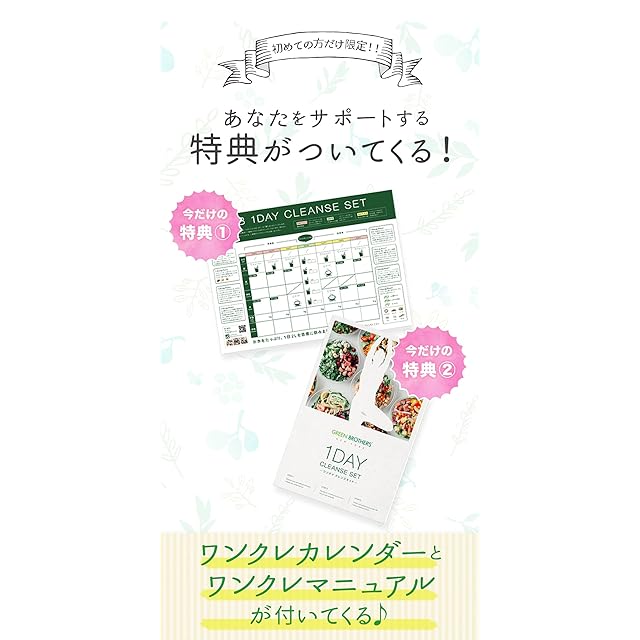 GB 1DAYクレンズセット ダイエット2週間分ワンクレカレンダー付き GB