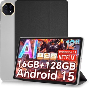 【人気】For Teclast T60 AI ケース 12インチ 上質PUレザー スタンド 機能 角度調整 キズ防止 軽量 タブレット カバー 全面保護 タブレット用アクセサリー Mosasa Teclast T60 AI 専用 スマートカバー （ブラック）