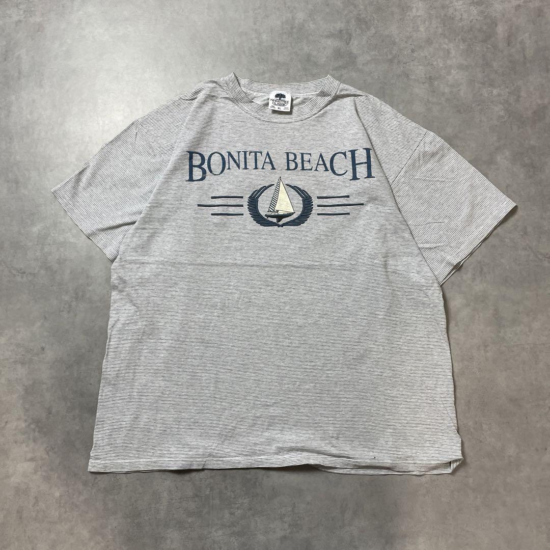 90s USA製 BONITA BEACH ボーダー vintage Tシャツ