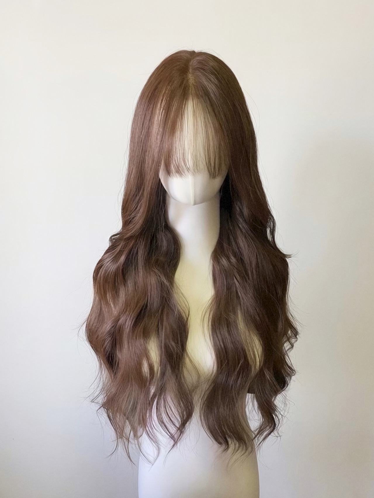 Premium - Choco Whip【商品番号 2035】前髪カット済み＋大型フロントレース