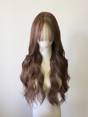 Premium - Choco Whip【商品番号 2035】前髪カット済み＋大型フロントレース