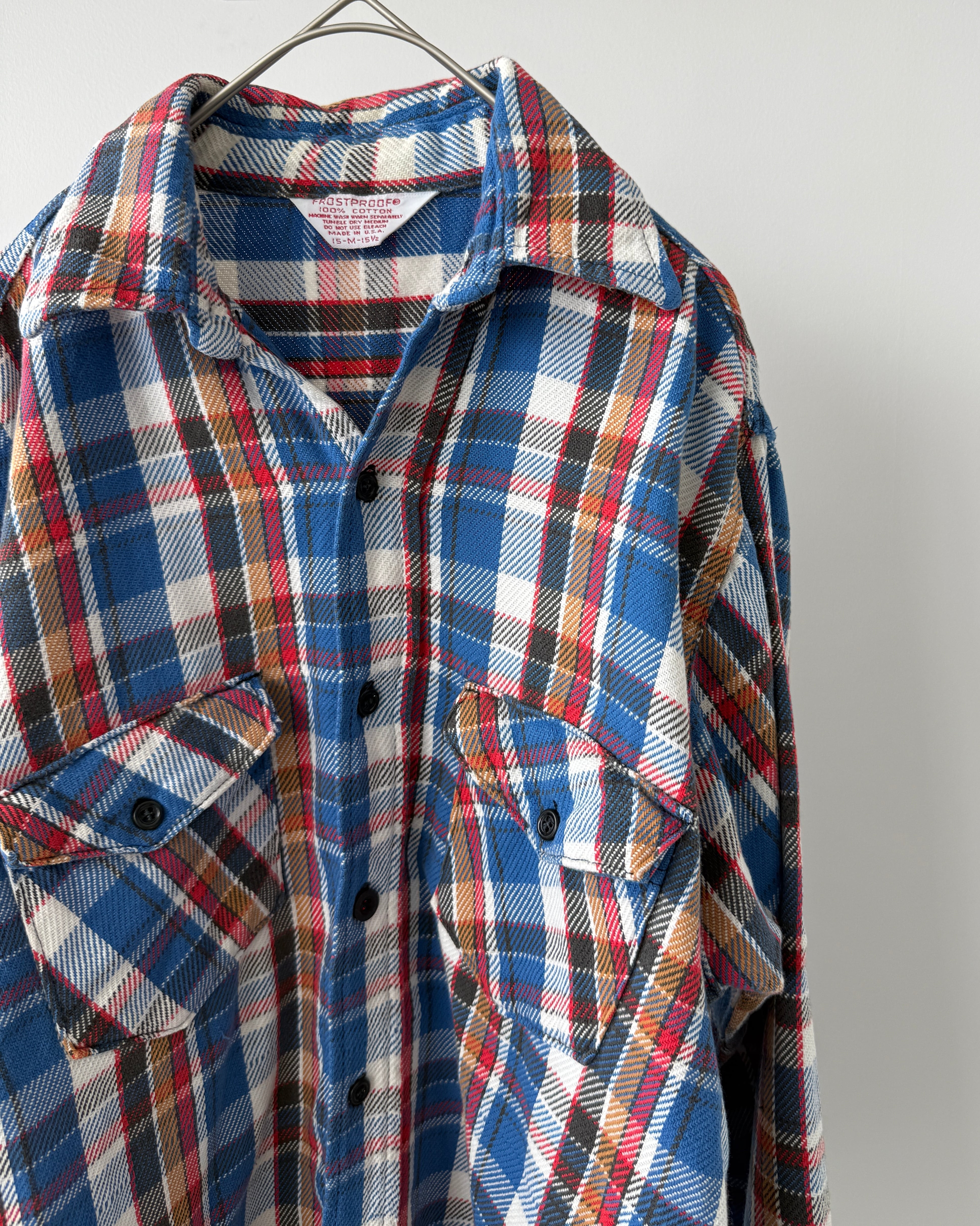 トップス 80's FROSTPROOF cotton flannel shirt FROSTPROOF- Vintage 70-80s M Flannel shirt | BEGGARS BANQUET公式