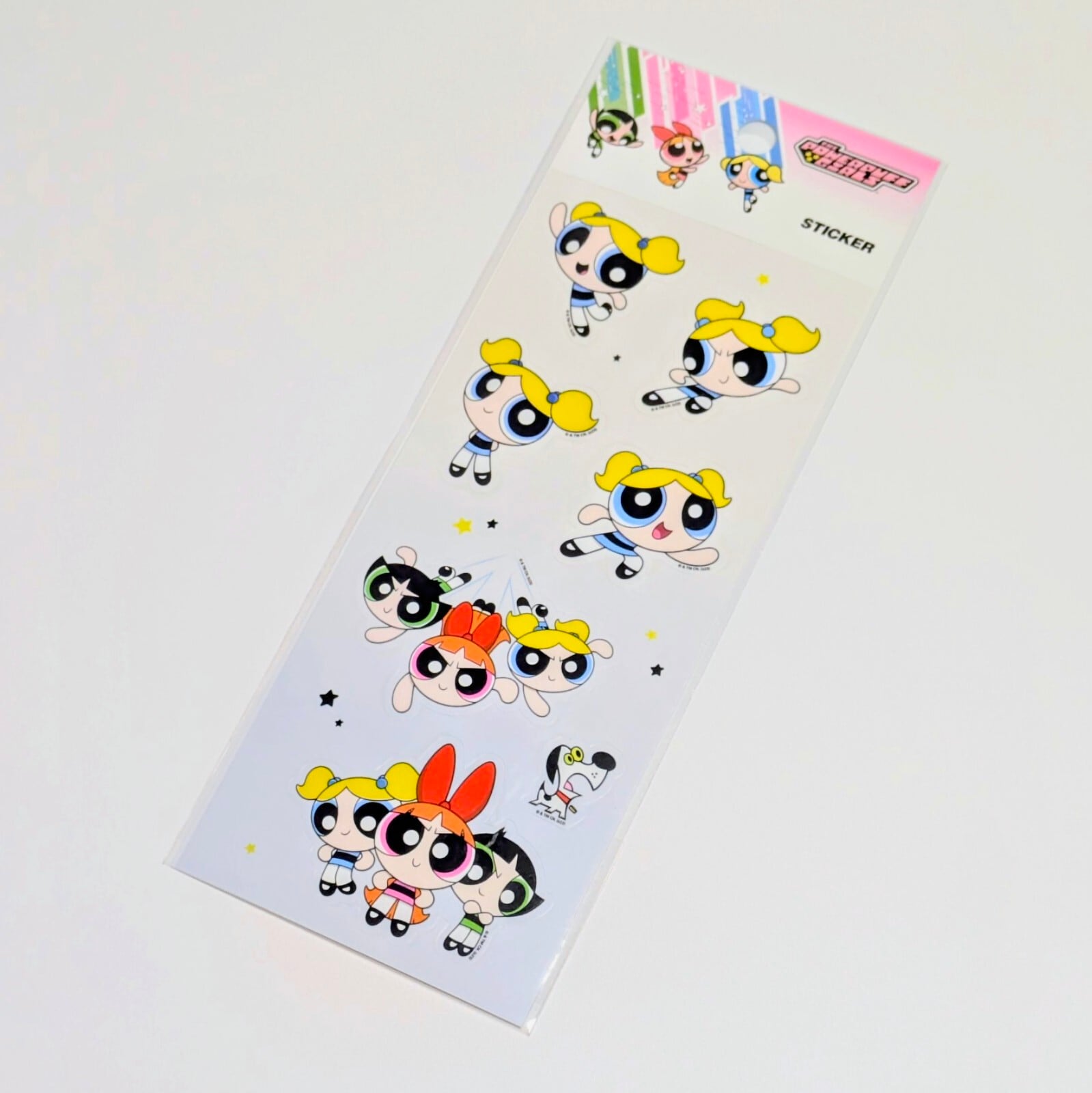 送料無料!【 The Powerpuff Girls / パワーパフガールズ 】STICKER(ステッカー) KOREA LIMITED 〚アメリカン雑貨 アメトイ〛