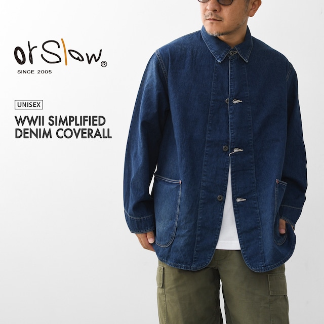 orslow [オアスロウ] WWII SIMPLIFIED DENIM COVERALL [01-6250-85] WWII シンプリファイド デニム カバーオール・上着・デニムジャケット・ジージャン・MEN'S / LADY'S [2026AW]