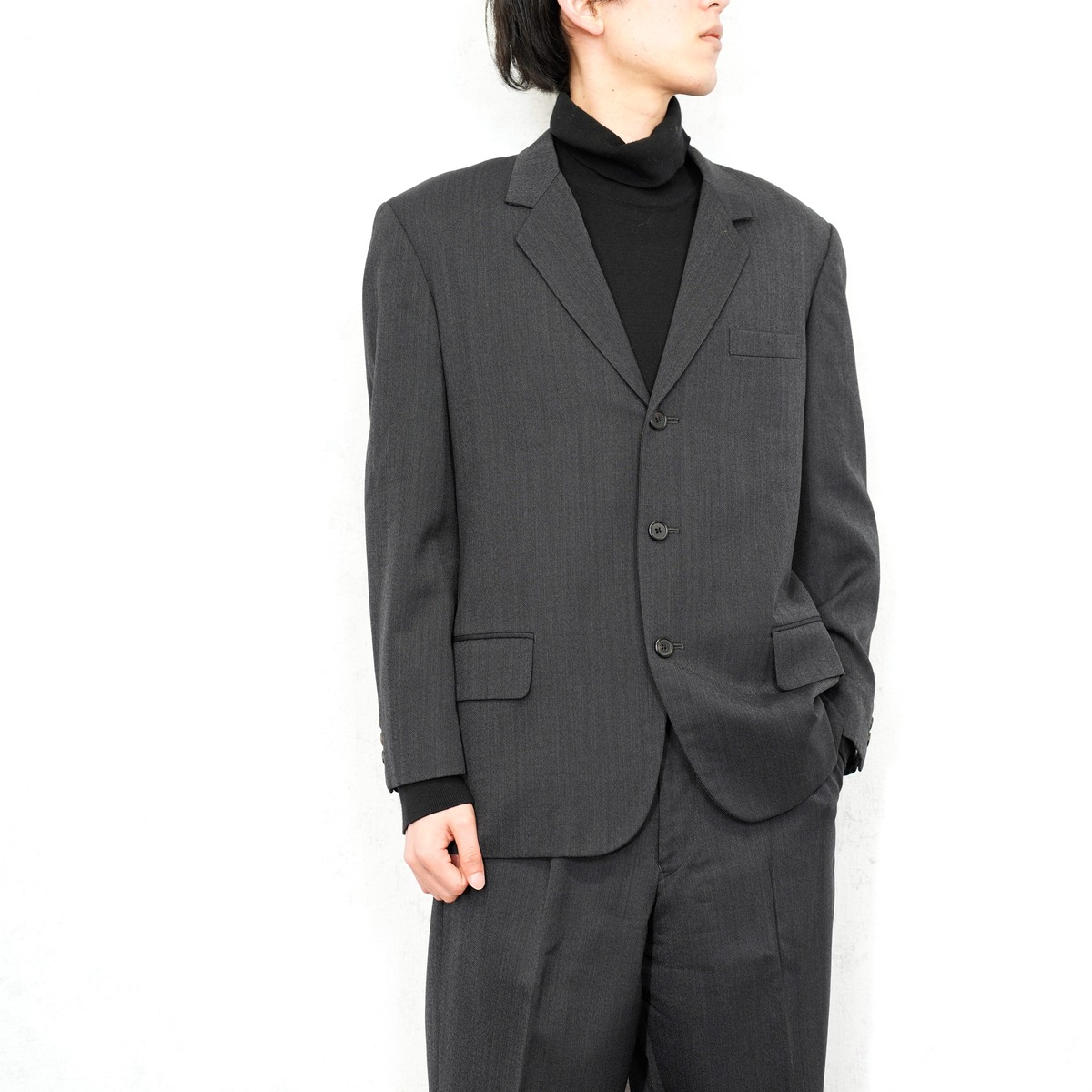 Yohji Yamamoto 04ss ほりこん ハトメ セットアップ スーツ アーカイブ 