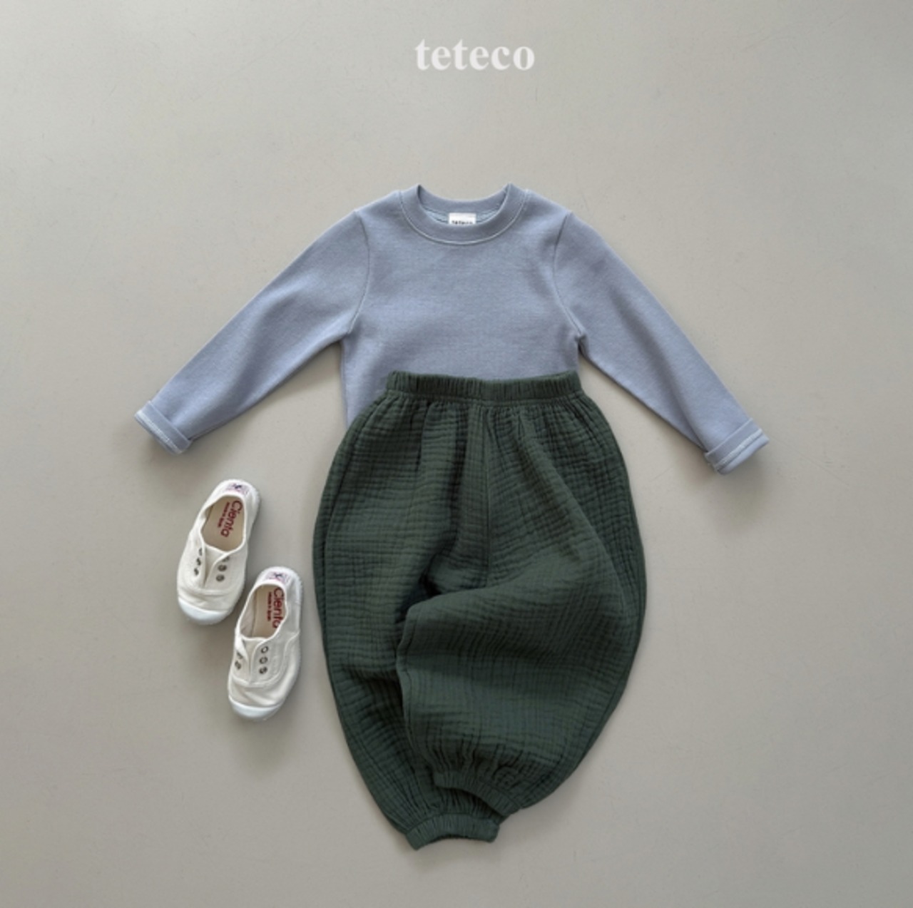 【取寄】teteco デイリーリブTシャツ｜秋服｜韓国子供服｜ 26/AT