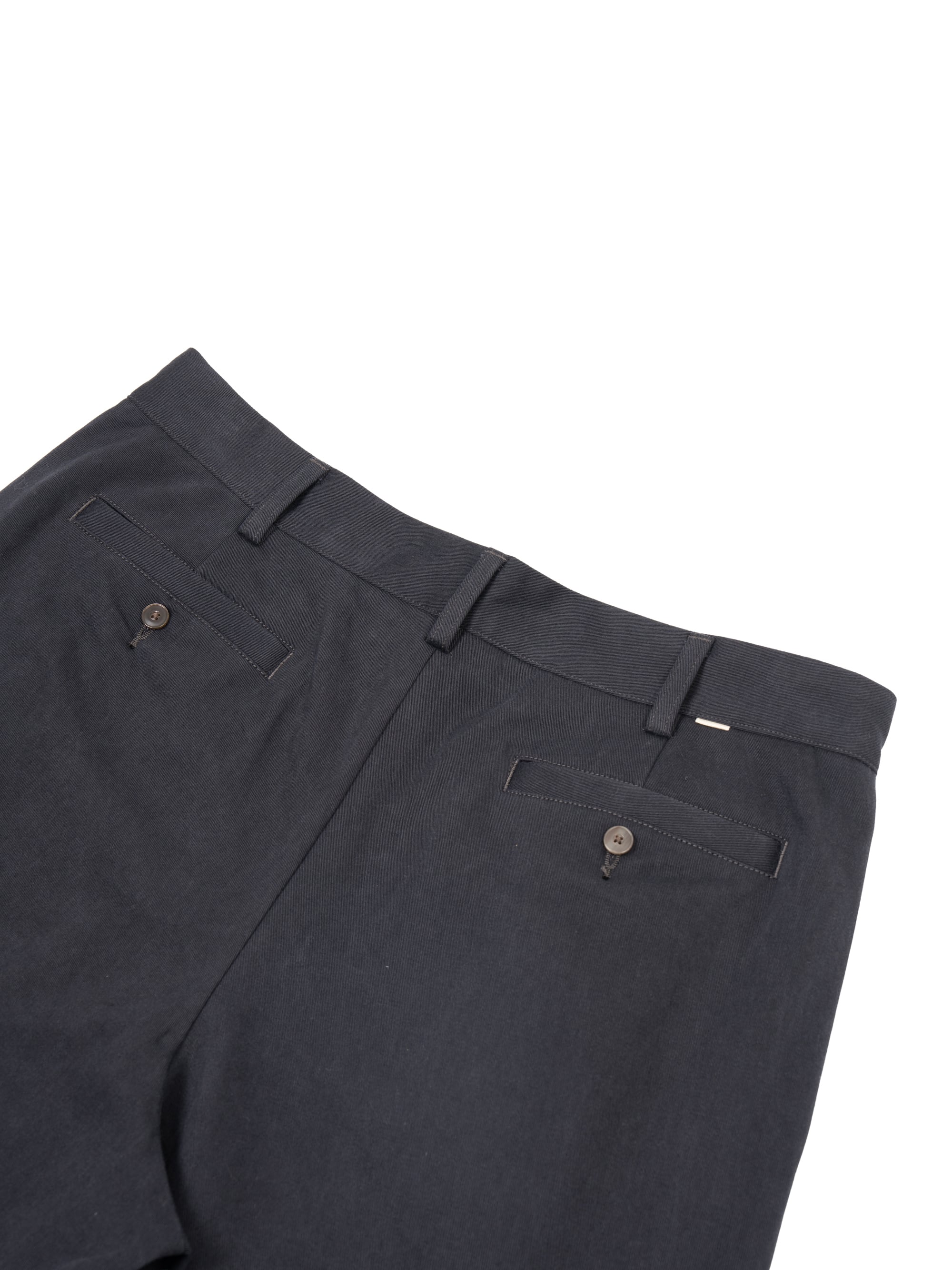 Cotton 2tuck Washed Chino Shorts (black) | OVY