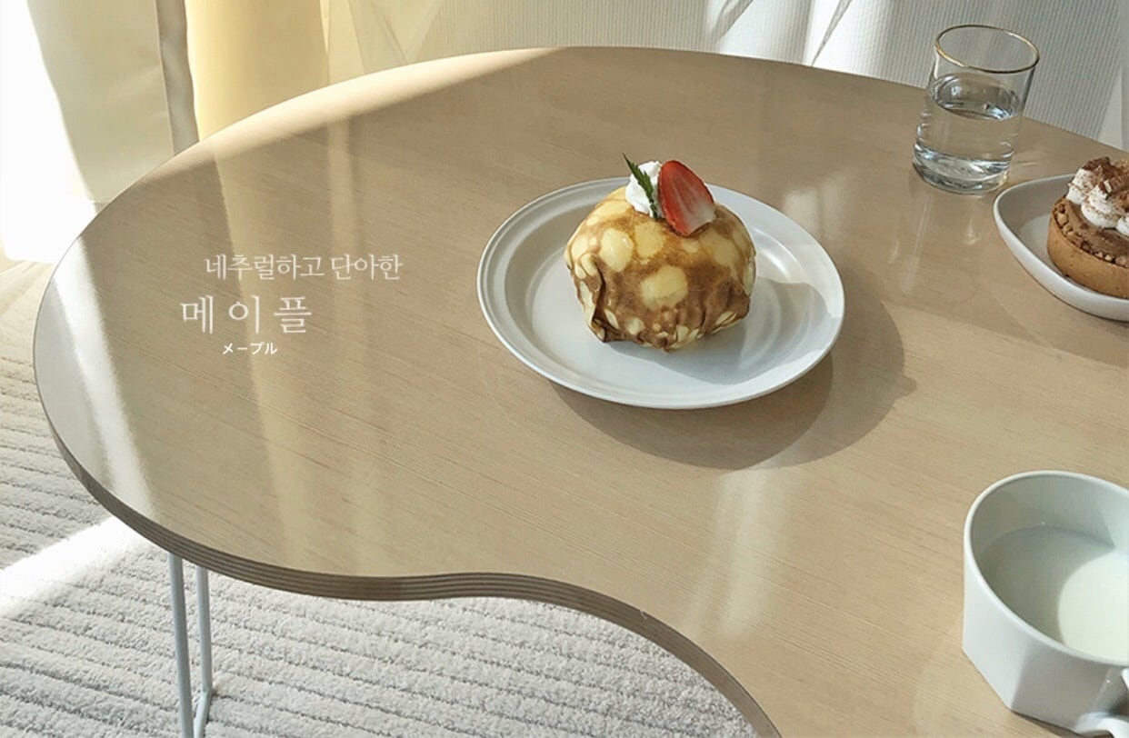 kidney beans table 2size 3colors / 折り畳み式 ビーンズテーブル