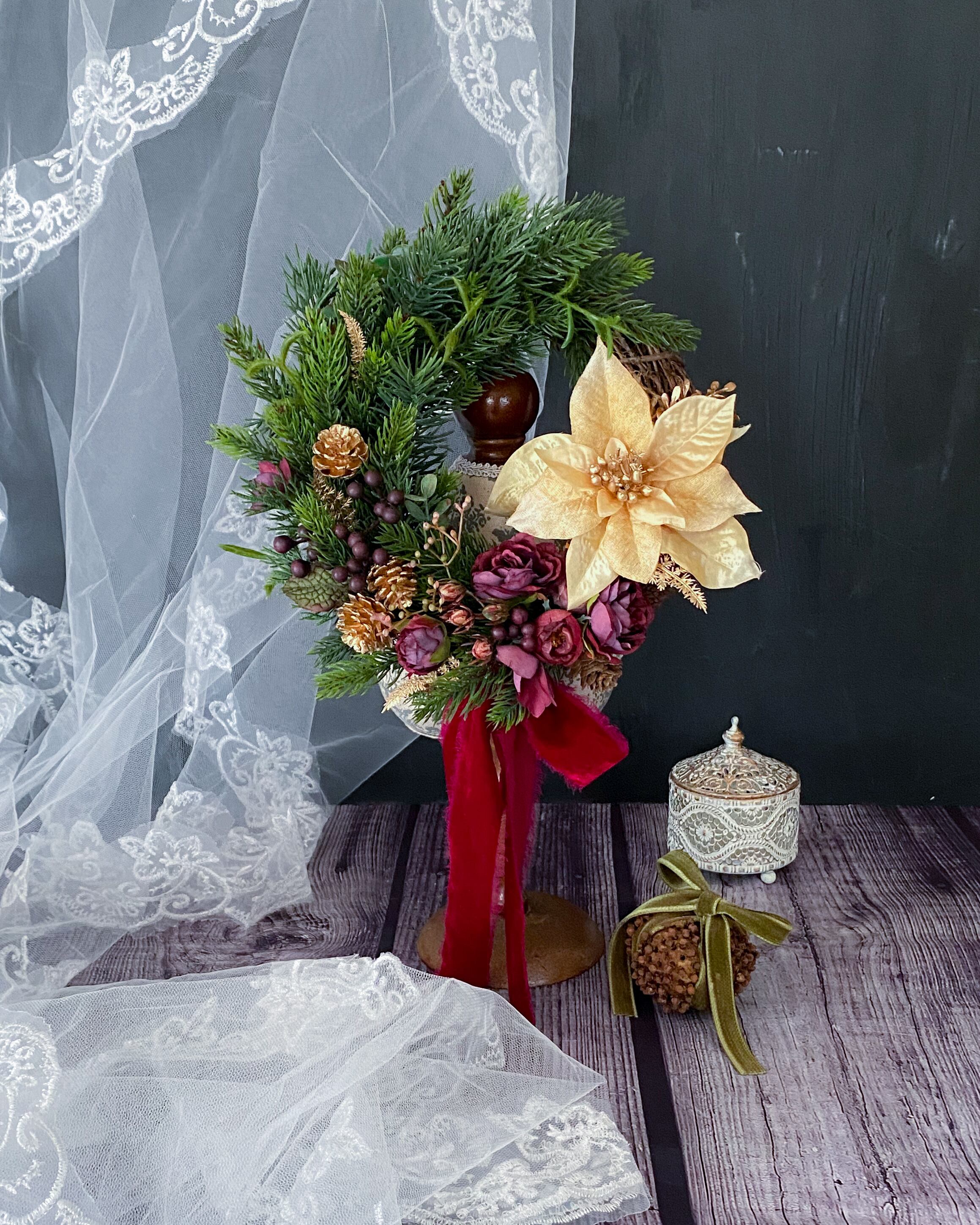 ドライフラワーリースユーカリリースドライフラワースワッグユーカリ