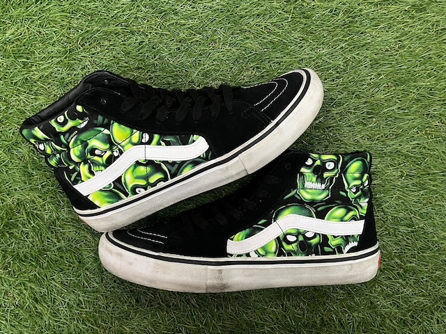 Supreme × VANS SKULL PILE SK8-HI BLACK 27.5cm 47221