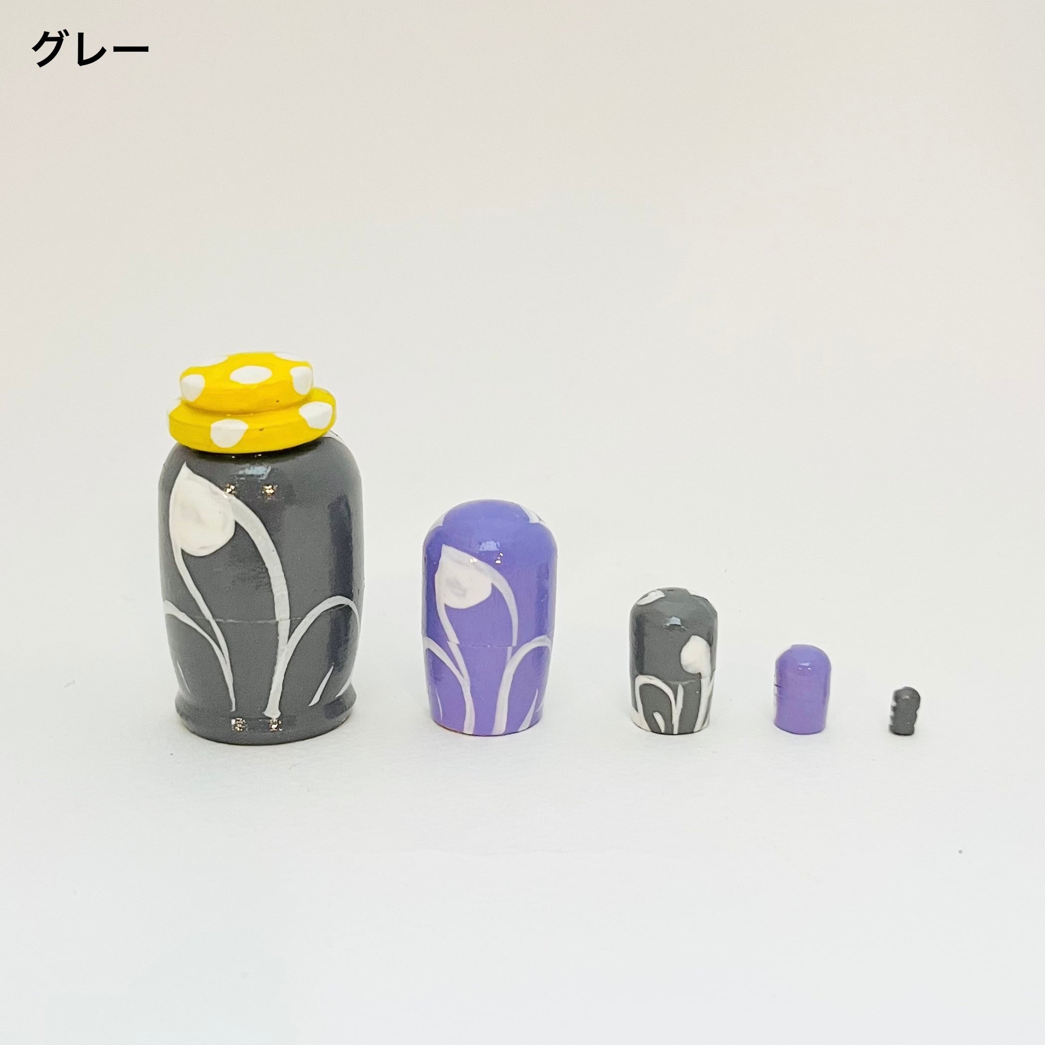 ミクロサイズマト / 水玉帽子ネコ(5個組)