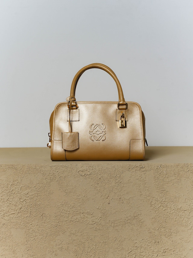LOEWE ロエベ アマソナ28 ゴールド ハンドバッグ