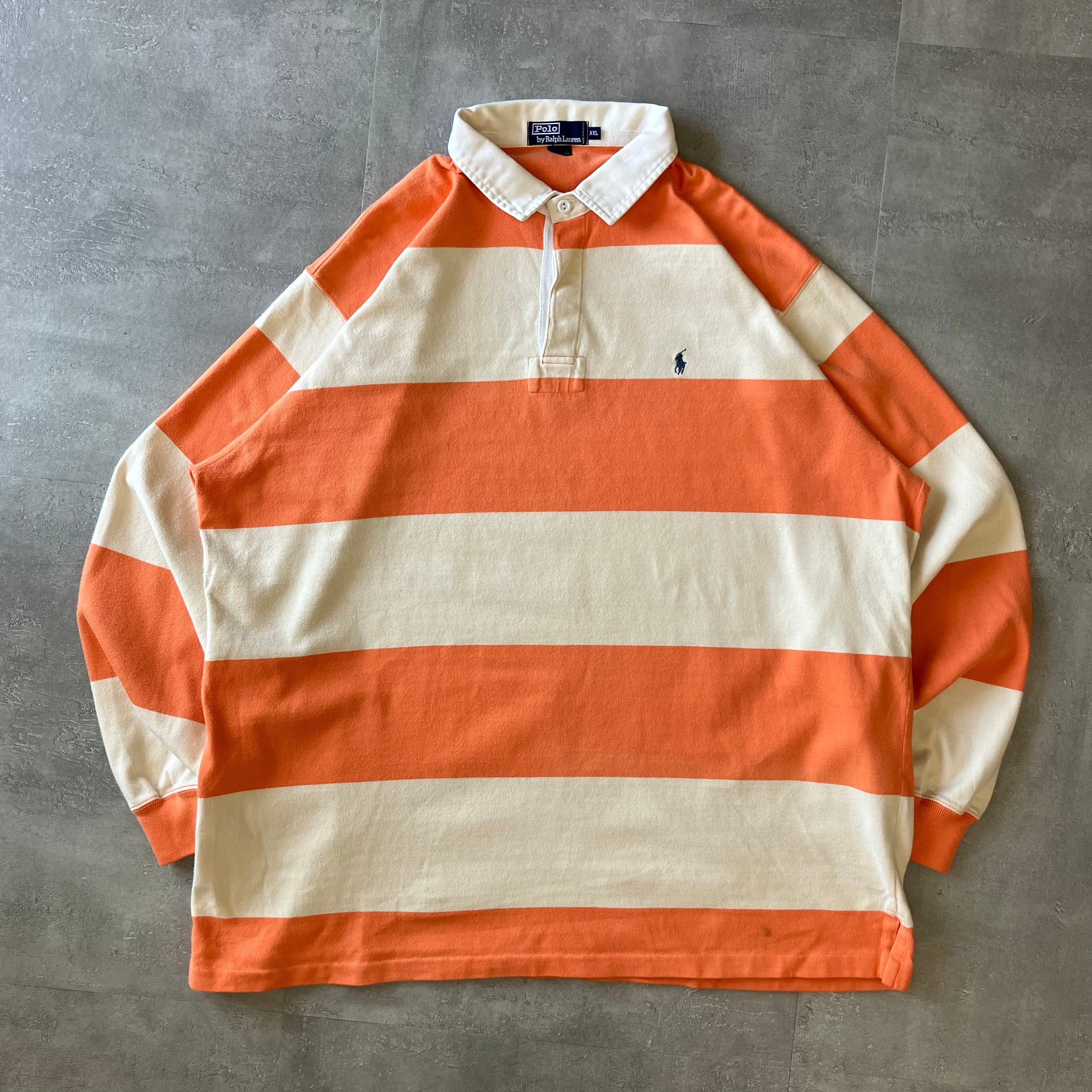 ポロラルフローレン 90s~ ラガーシャツ ボーダー XL No.1854