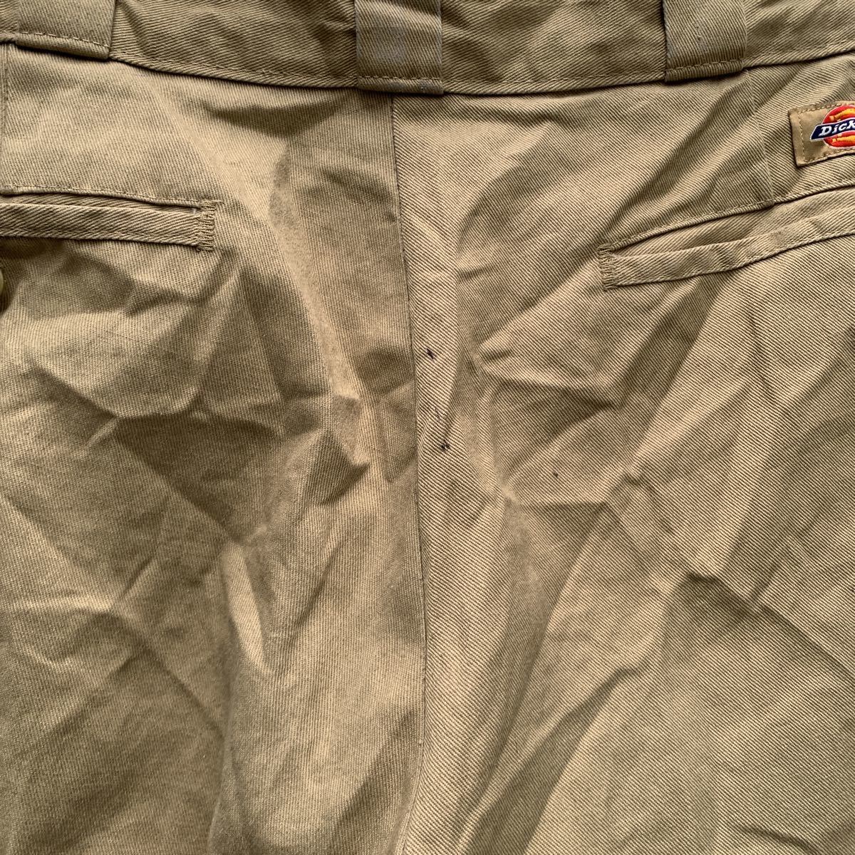 Dickies 874 ワークパンツ W34 ベージュ ディッキーズ ワーク ストリート オリジナルフィット ビッグサイズ 古着卸 アメリカ仕入れ  b501-69