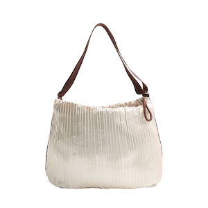 ラメプリーツショルダーバッグL(DKK-S914)#557ピンクゴールド