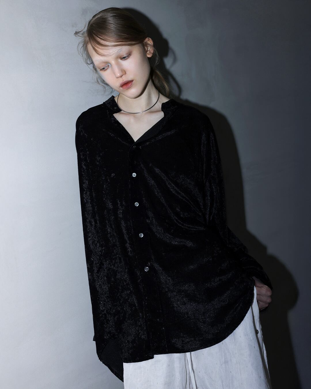 Velor Over Shirt (Black)