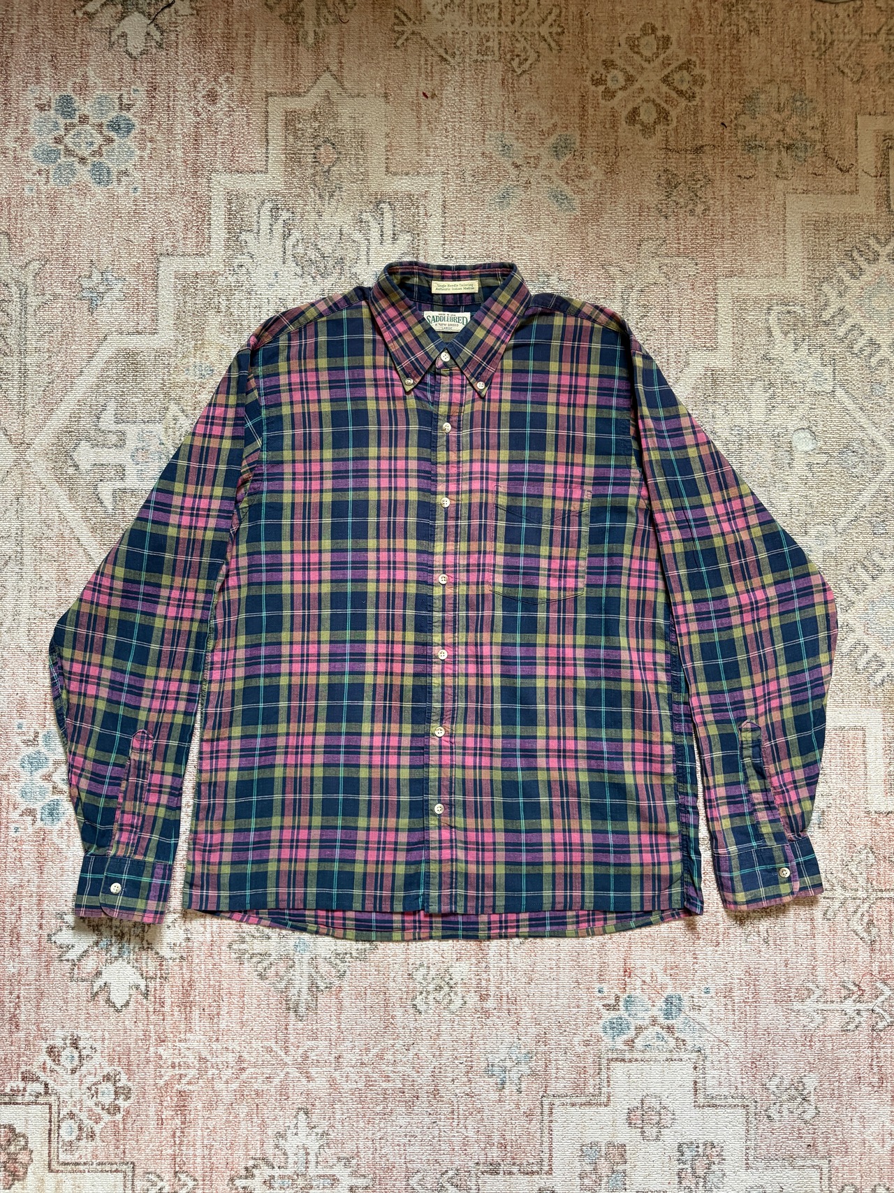 80~90s / USA製 / SADDLEBRED / BD shirts / REMAKE