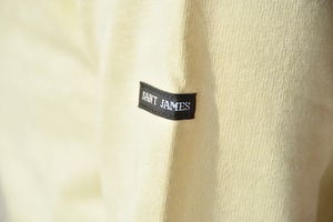 セントジェームス SAINT JAMES 無地ボートネックシャツ(OUESSANT)CHAMPAGNE T1【レターパックプラス可】