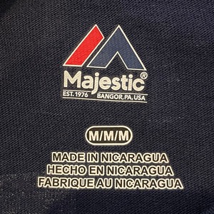 【majestic】未使用品 MLB レッドソックス Tシャツ アーチロゴ BOSTON REDSOX ナンバリング メジャーリーグ US古着 アメリカ古着