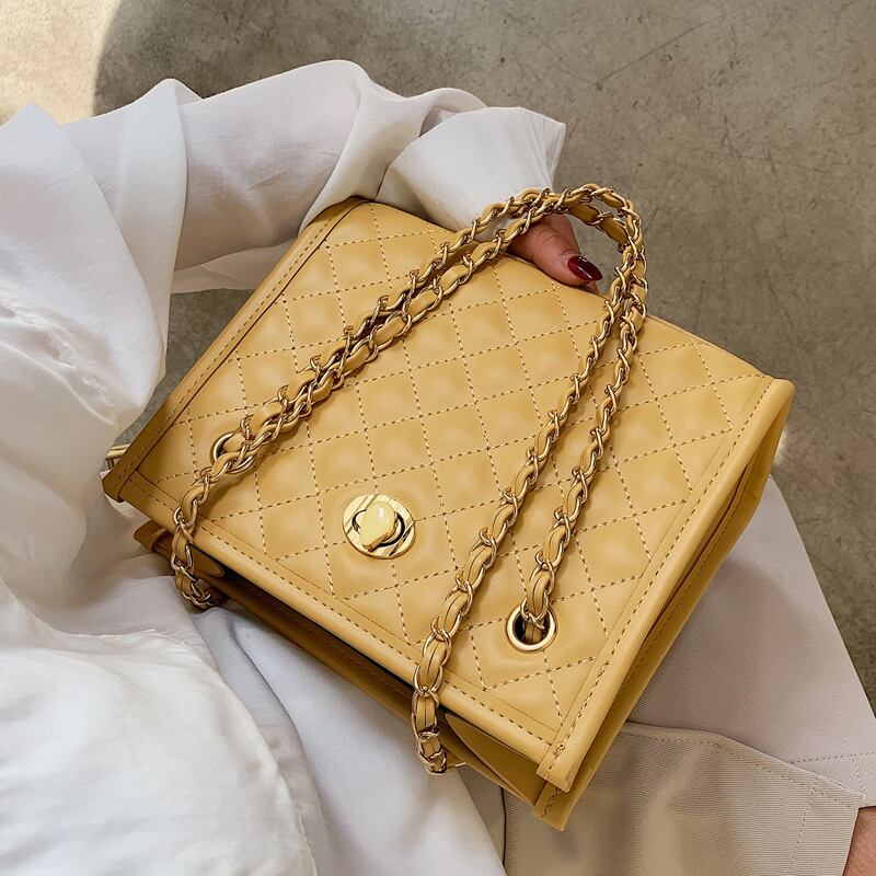 チェーン トートバッグ クロスボディ 手作りハンドバック84541199080