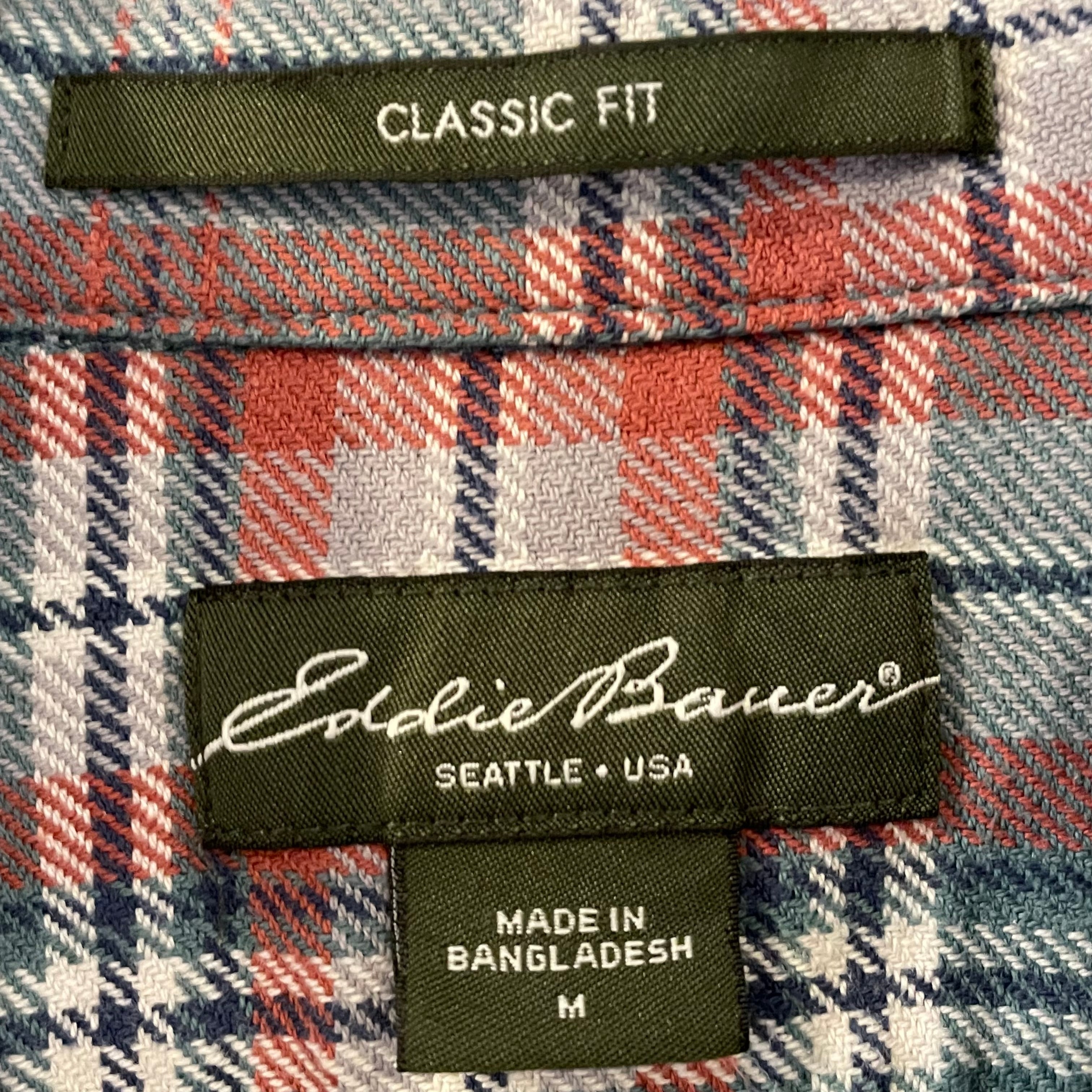 エディーバウアー Eddie Bauer チェック柄 長袖 フランネルシャツ USA製 メンズXL /eaa368365