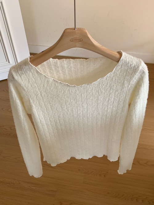 (即納) signature / Milk tee 1color