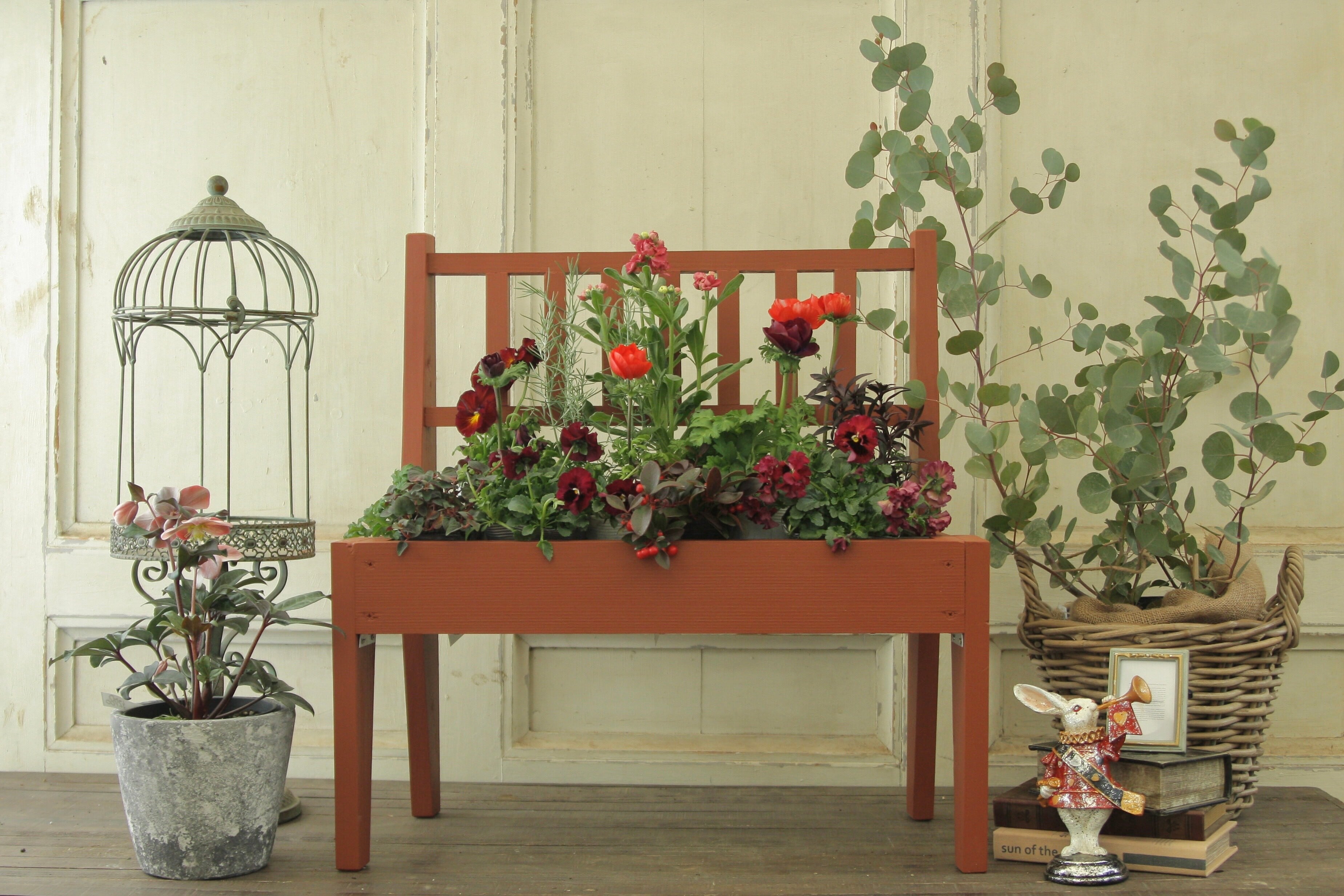 新春初売】選べる5色 ベンチプランター | Kurodaengei