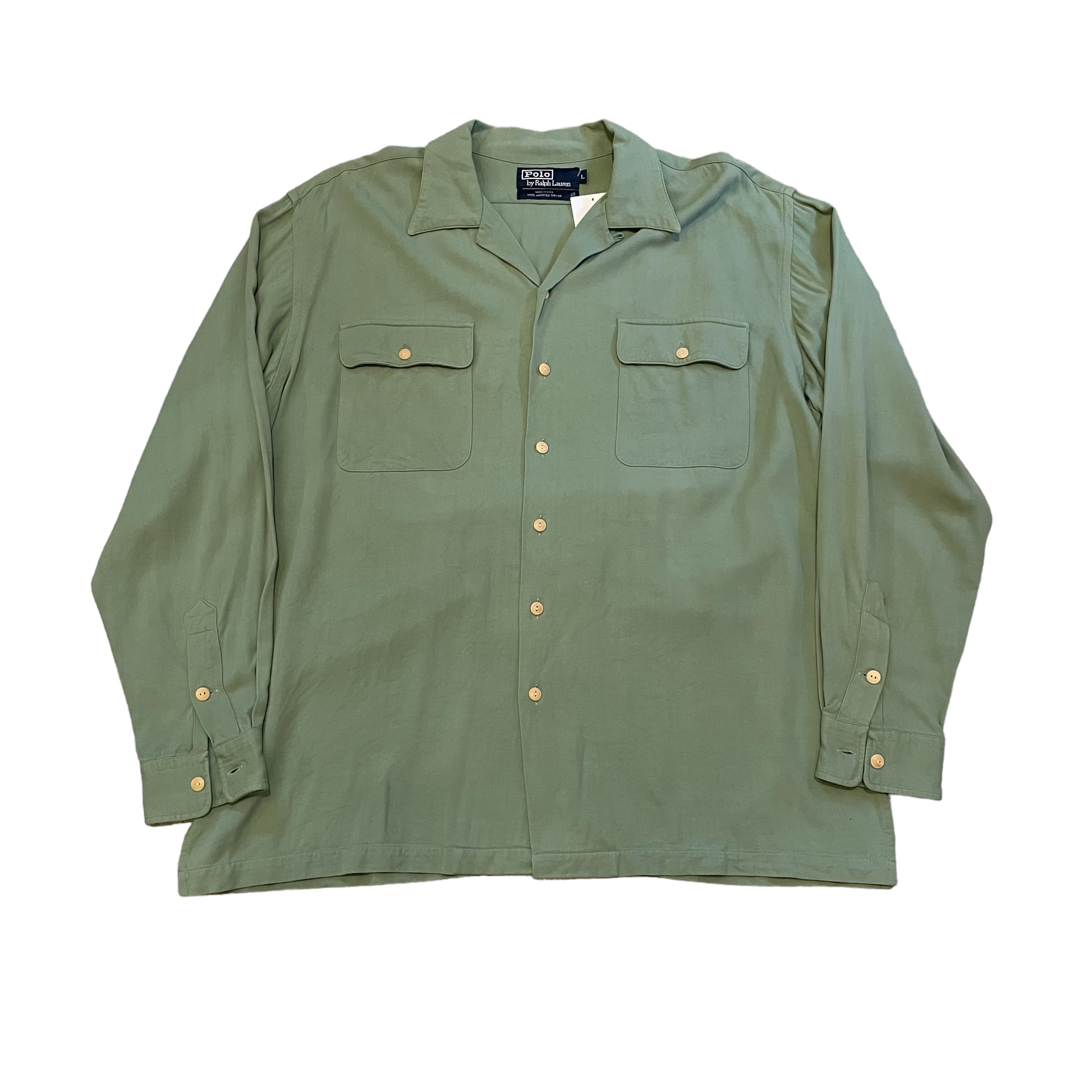 Made in USA !! 90s POLO Ralph Lauren rayon shirt 