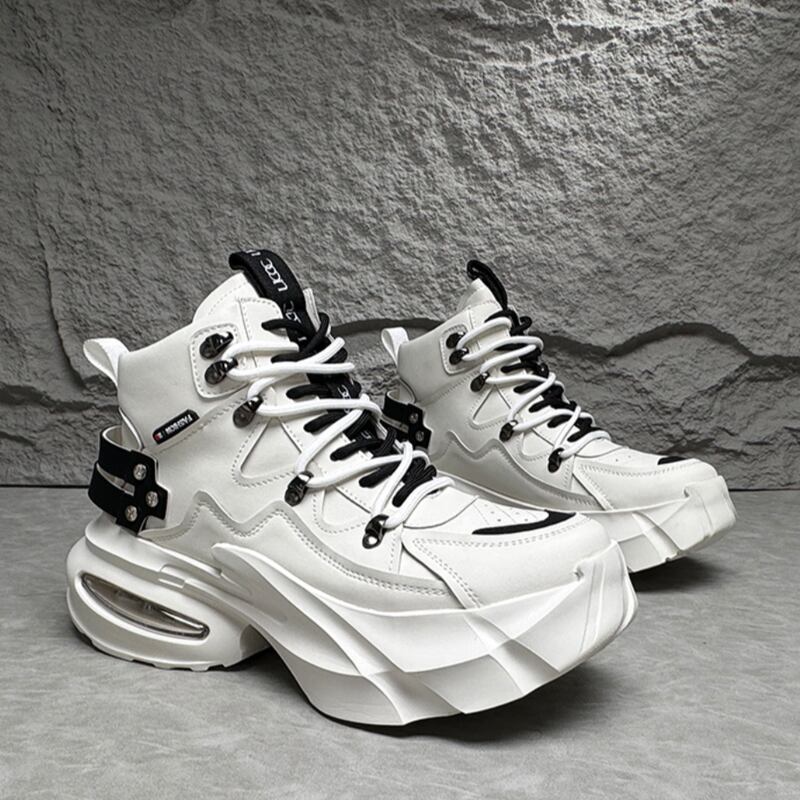 volume sole chunky heel high-cut boots mr0533