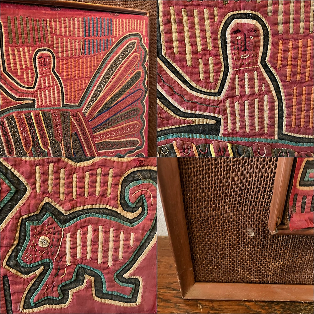 ヴィンテージ パナマ モラ刺繍 30~40's アートパネル】 | Pay ID ヴィンテージ パナマ モラ刺繍 30~40's アートパネル】 | Pay ID