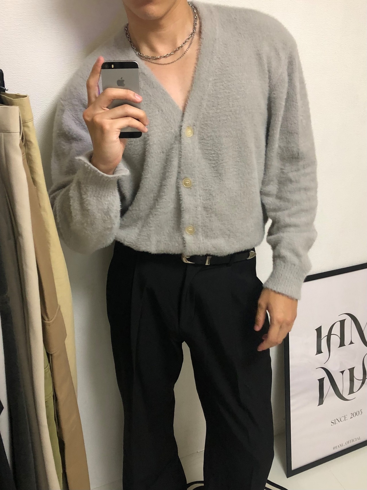 Premium Angora mohair cardigan（12color） - 15