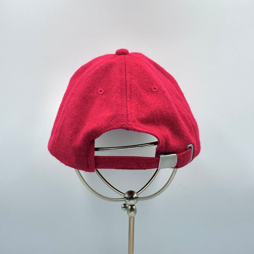 ビンテージ　ヴィンテージ　キャップ　サイズS/M レッド 10s GAP ギャップ ビッグロゴ刺繍 ウールブレンド フェルト 6パネル