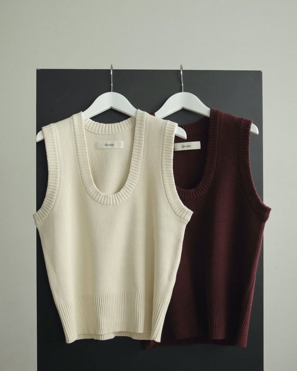 anuke 】Round Knit Vest | valance 福井｜レディース セレクト