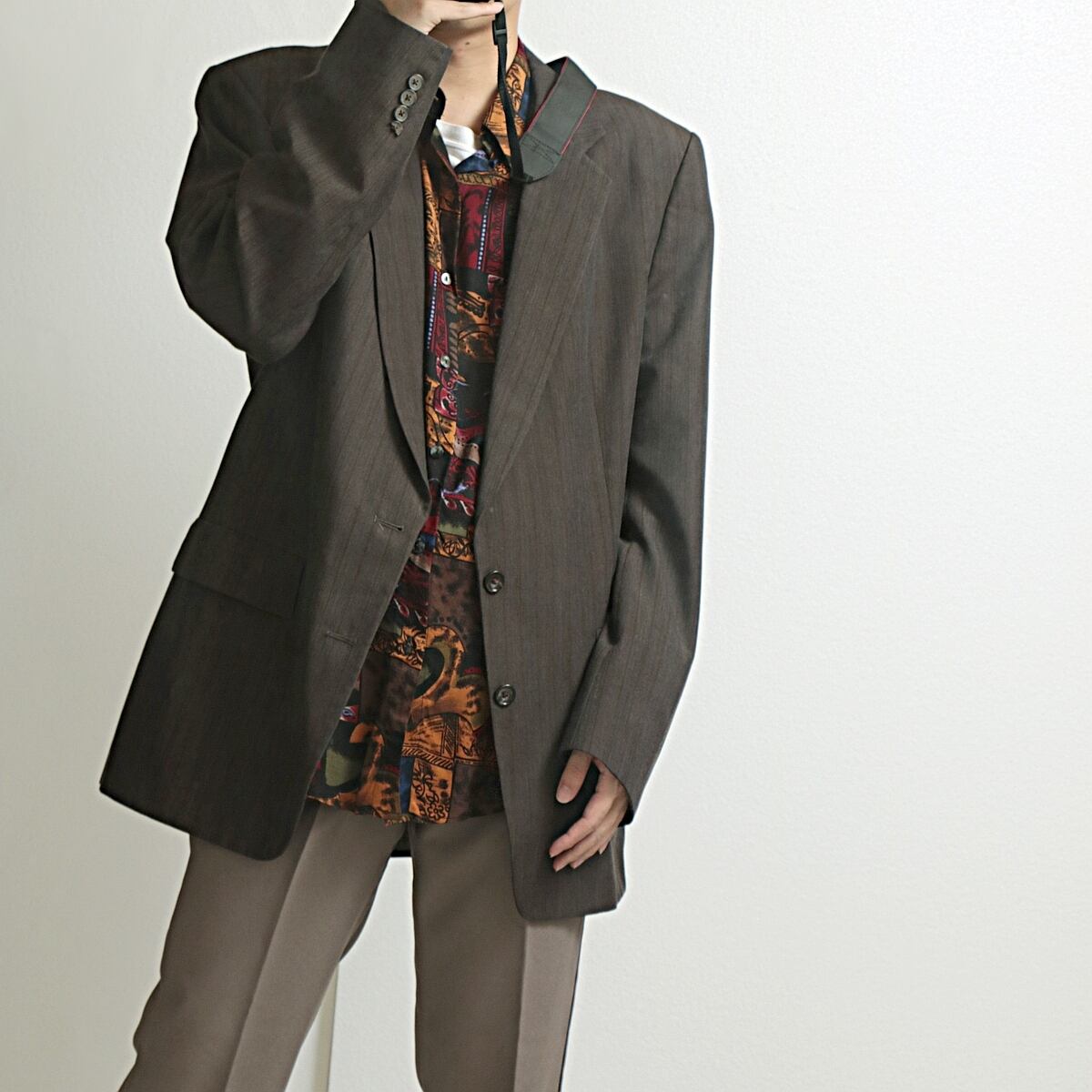 70s~ Christian Dior MONSIEUR クリスチャンディオール usa製 テーラードジャケット 古着 used