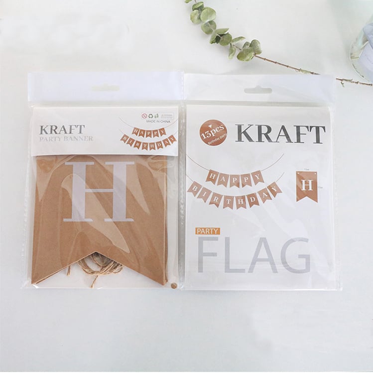 送料無料】バースデー クラフト ガーランド happy birthday お誕生日