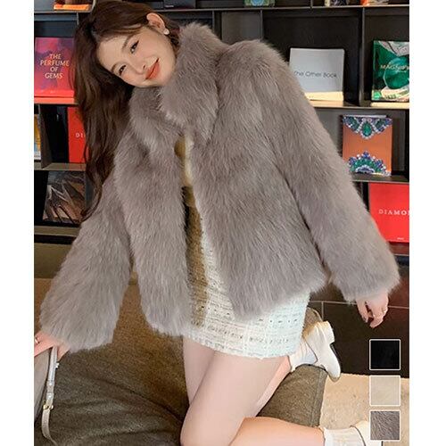 フェイクファー ジャケット ファーコート 冬 ﾄｯﾌﾟｽ ｱｳﾀｰ ﾎﾞﾄﾑｽ ﾚﾃﾞｨｰｽ