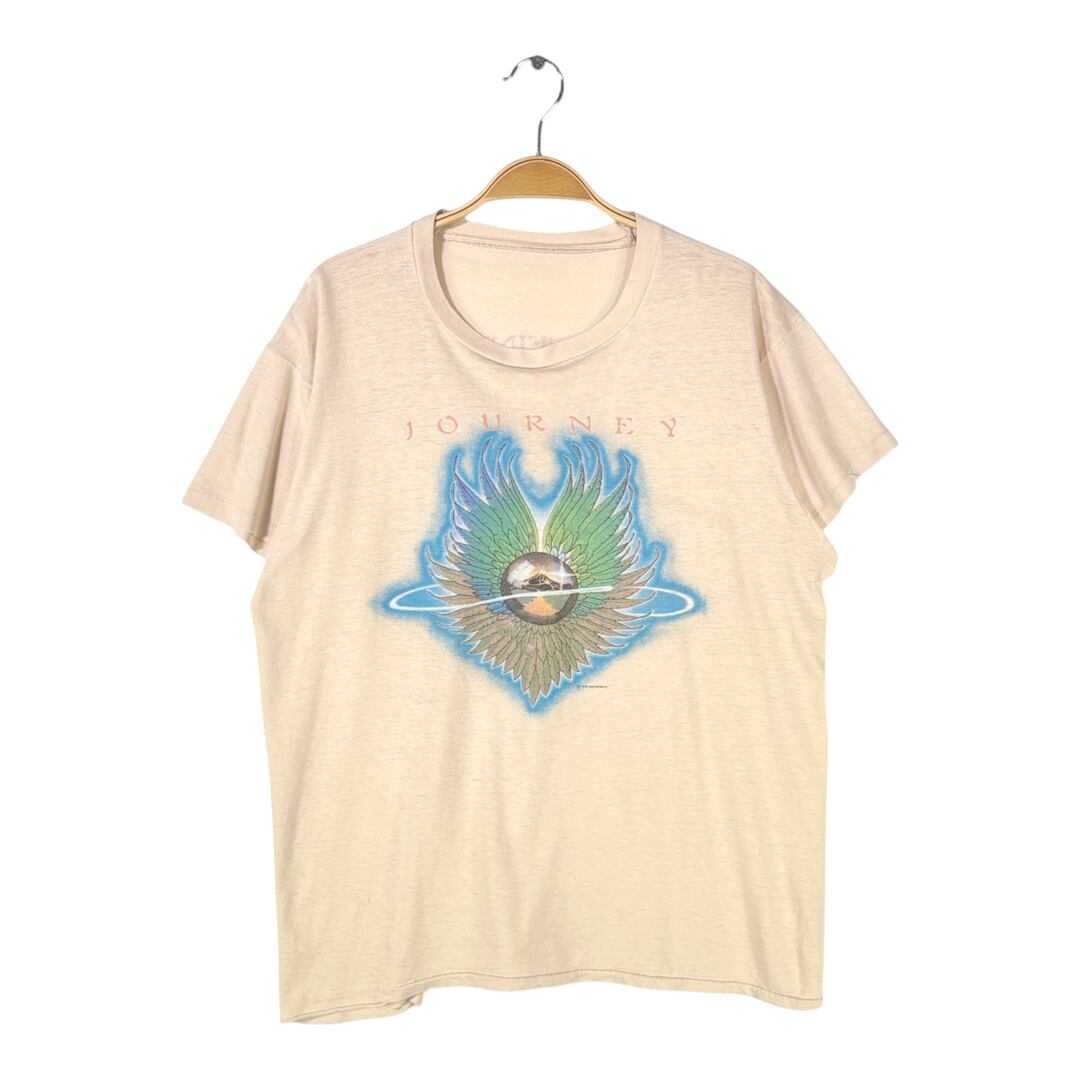 70s ジャーニー ヴィンテージTシャツ ロックTシャツ エヴォリューション スタンレーマウスデザイン JOURNEY メンズL相当 古着 @AAA1529