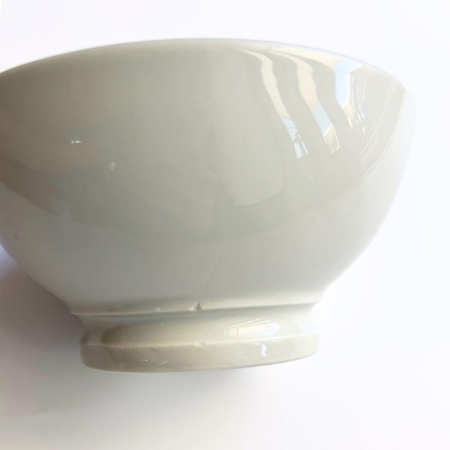 Pillivuyt France フランス・ヴィンテージ 白いカフェオレボウル / A